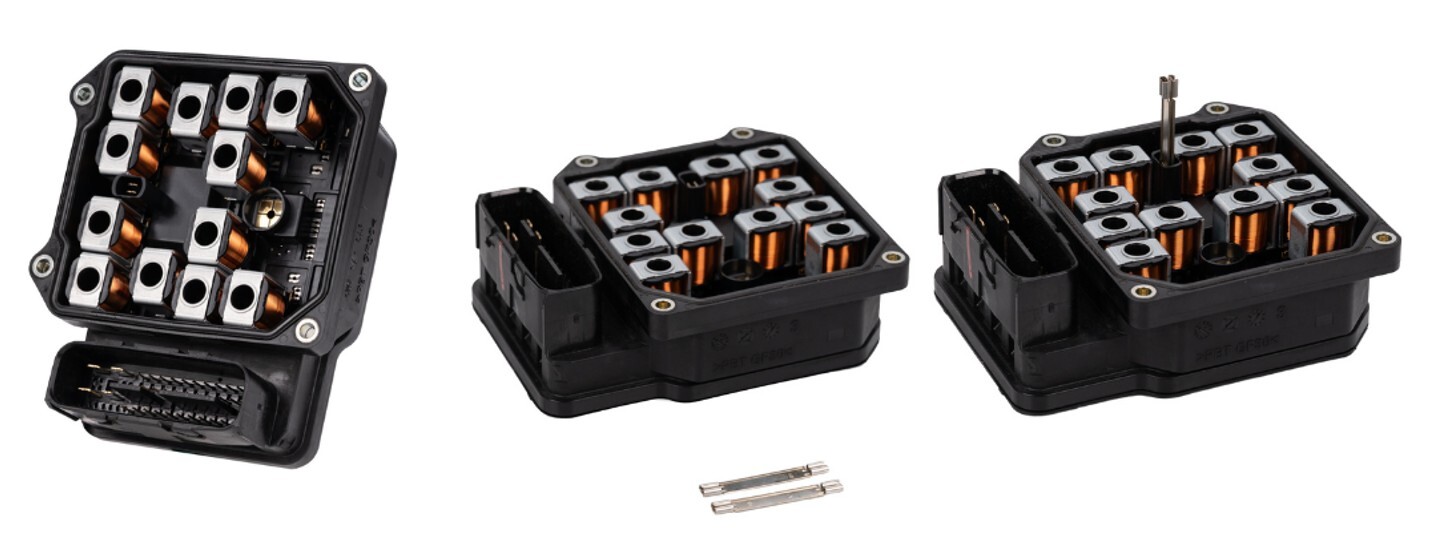 honda abs module from different sides with pins